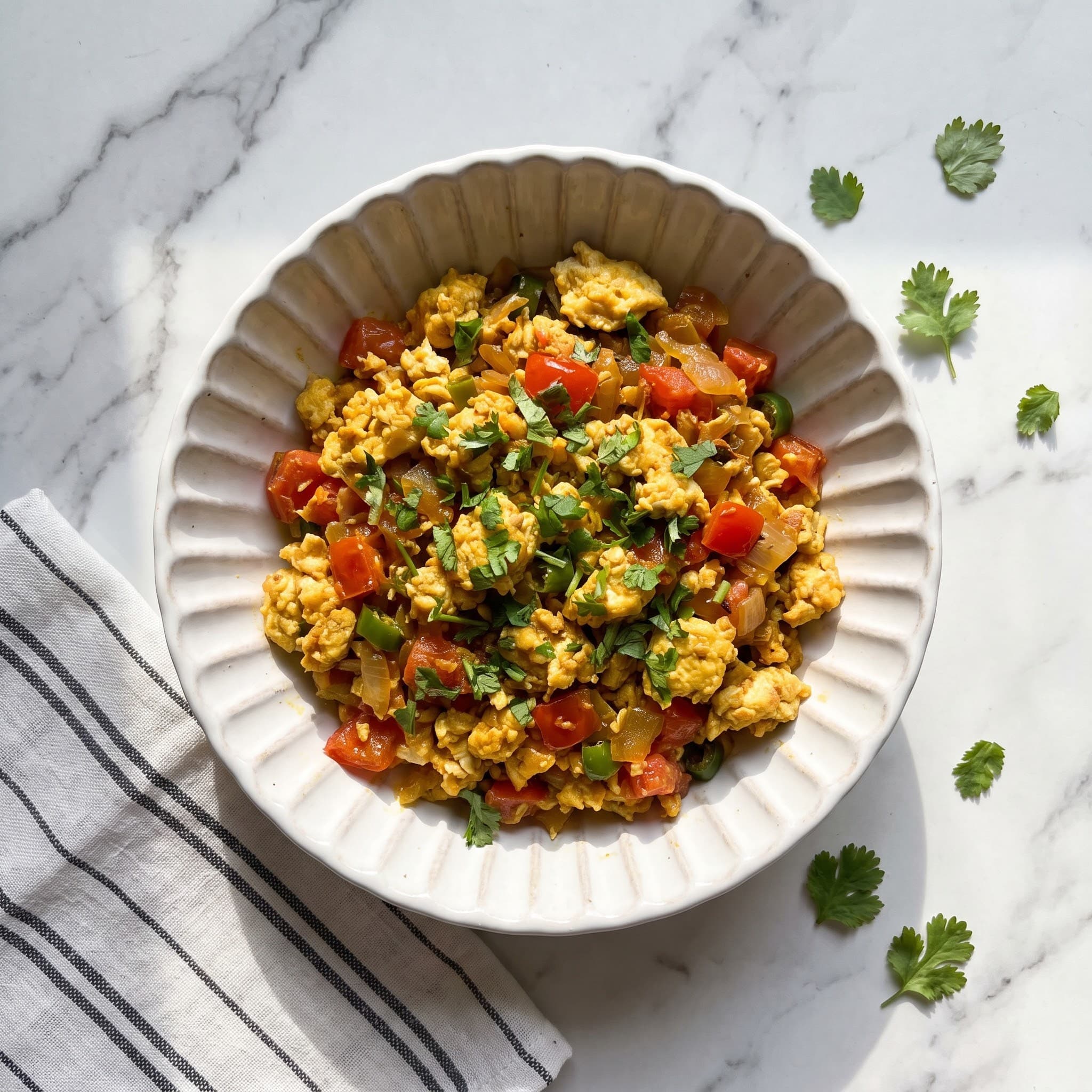 Quick Masala Egg Bhurji (Scrambled Eggs)