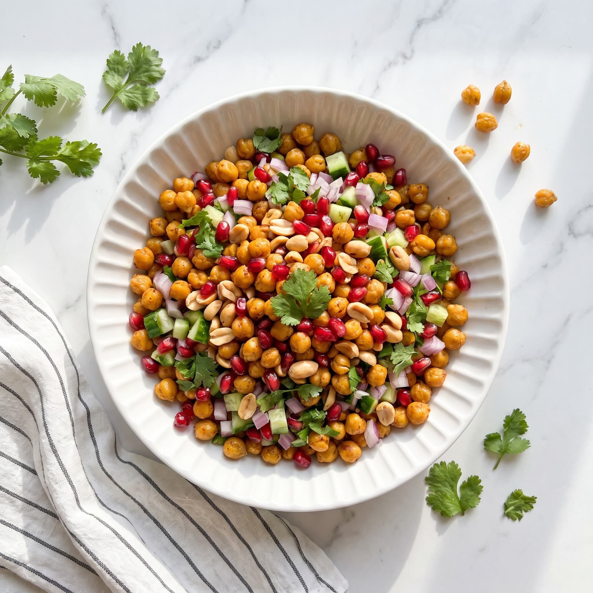 Roasted Chana Salad (Chickpea Salad)